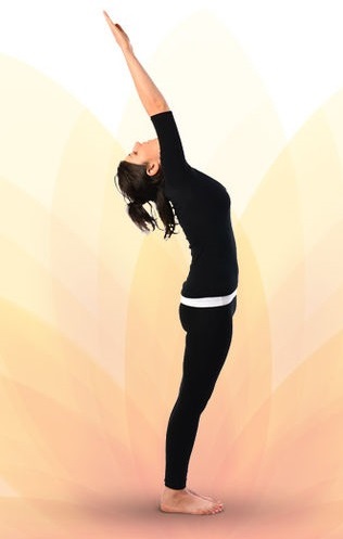 Surya namaskar Hastauttanasana