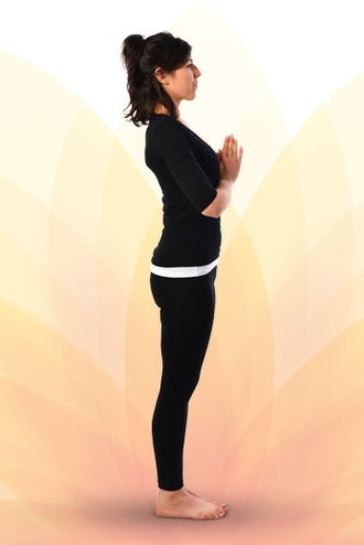 Surya Namaskar Prayer Pose