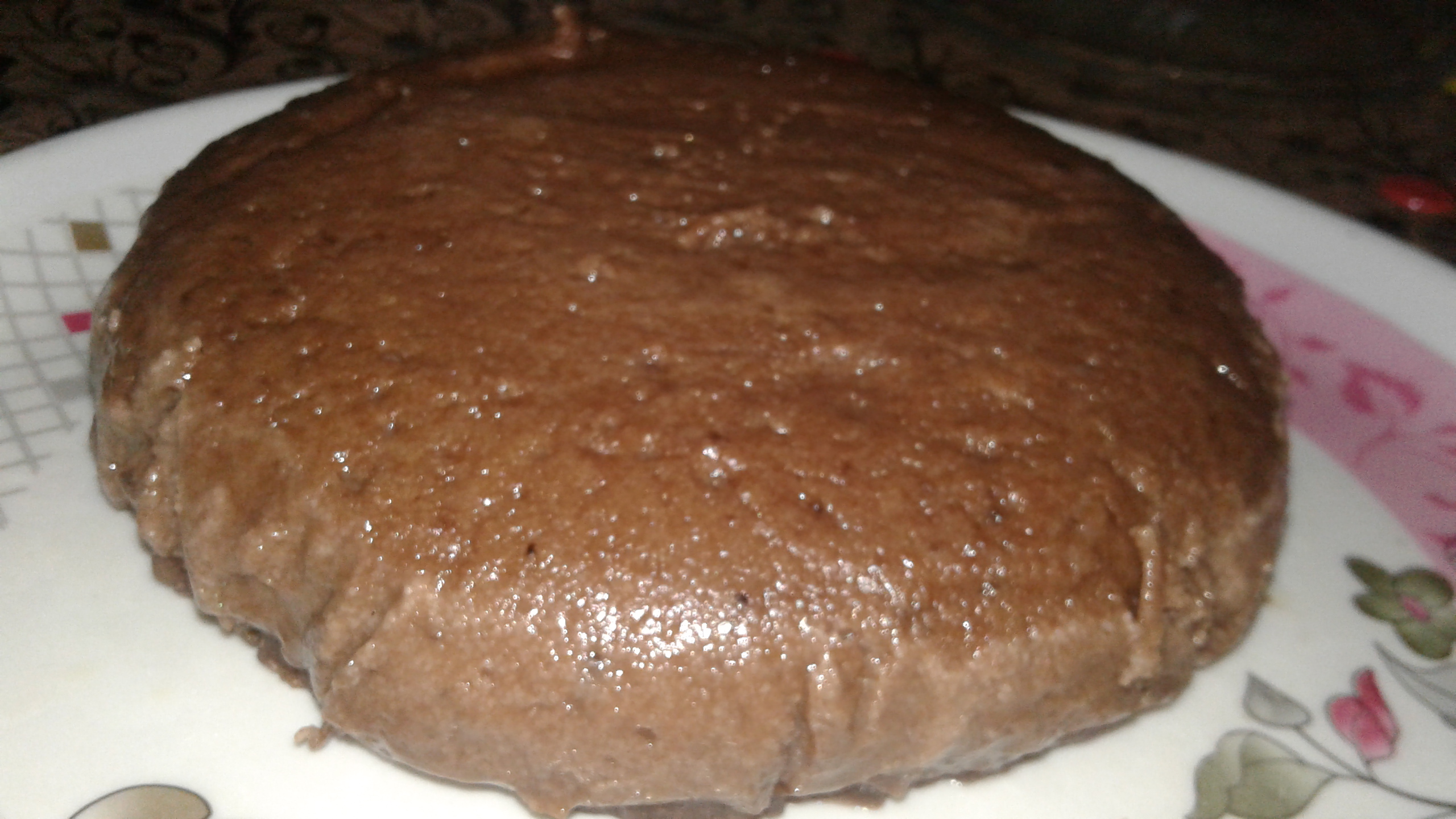 No-Maida Eggless Chocolate Rava Cake after baking