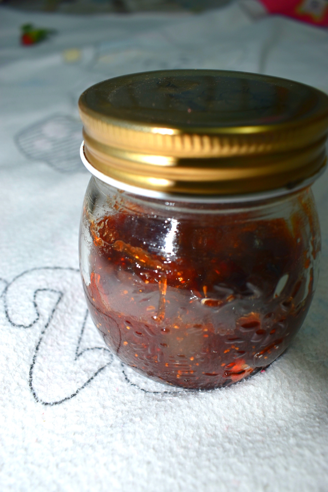 Homemade Sugar free strawberry jam without artificial color or preservatives